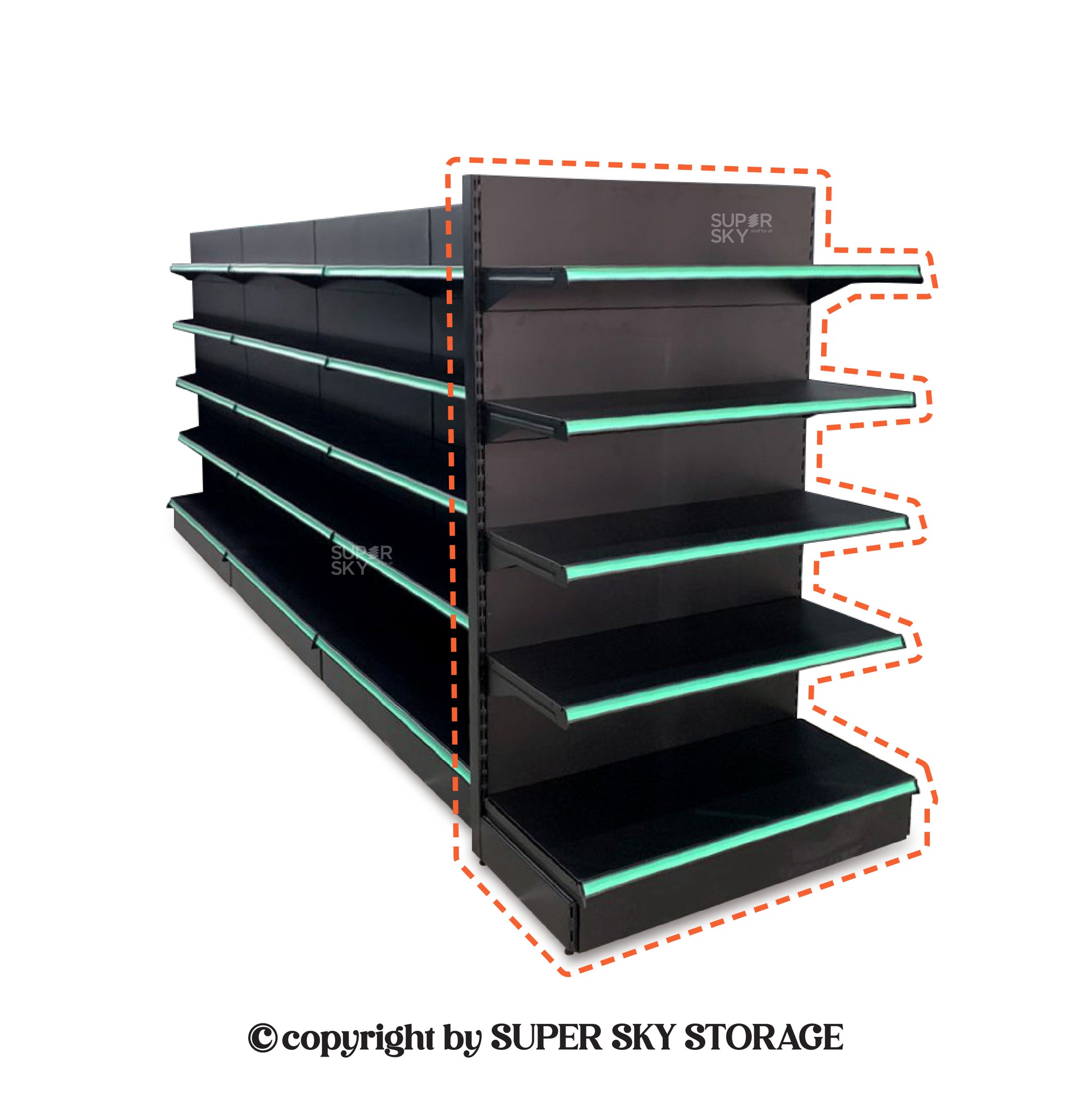 S23 END GONDOLA RACK